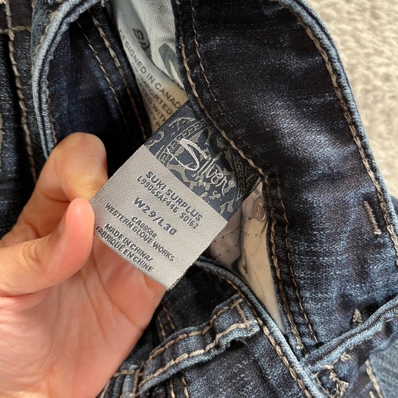 Silver Suki Surplus Women's‎ Bootcut Jeans Size W29 L30 - Picture 4 of 12